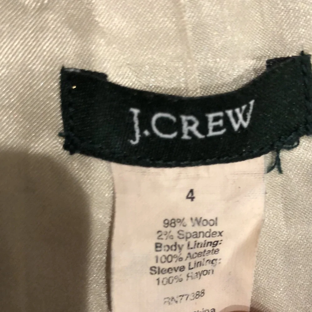 Jcrew dark grey blazer. Size 4. - Picture 3 of 5